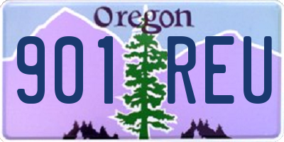 OR license plate 901REU
