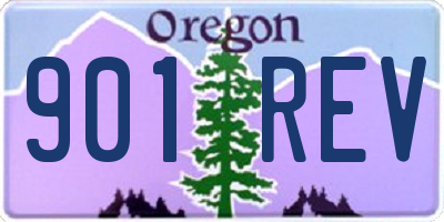 OR license plate 901REV