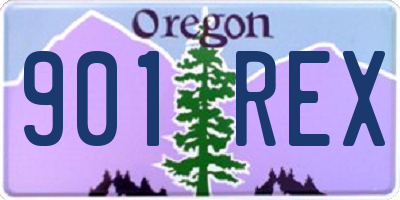 OR license plate 901REX
