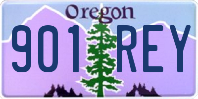 OR license plate 901REY