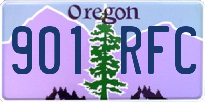 OR license plate 901RFC