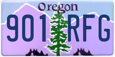 OR license plate 901RFG