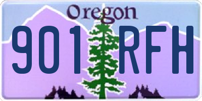 OR license plate 901RFH