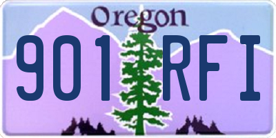 OR license plate 901RFI