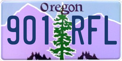 OR license plate 901RFL