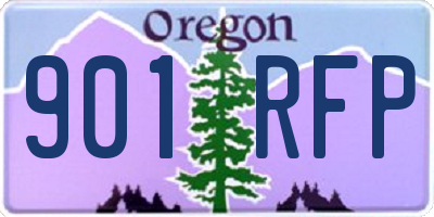 OR license plate 901RFP