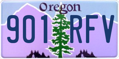 OR license plate 901RFV