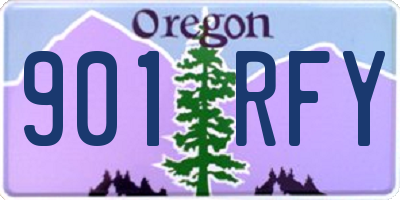 OR license plate 901RFY