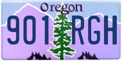 OR license plate 901RGH