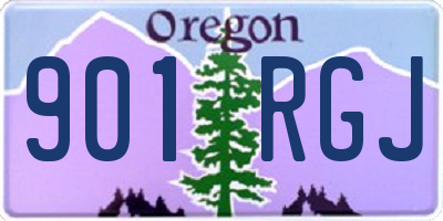 OR license plate 901RGJ