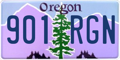OR license plate 901RGN