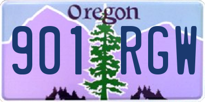 OR license plate 901RGW