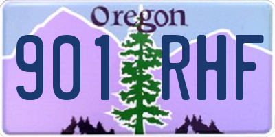 OR license plate 901RHF