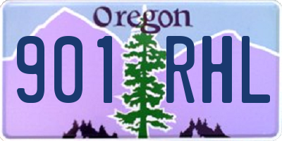OR license plate 901RHL