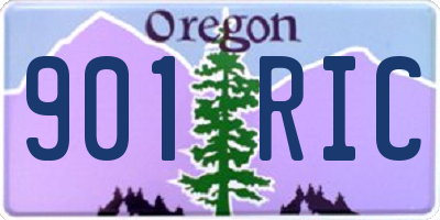 OR license plate 901RIC