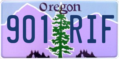 OR license plate 901RIF