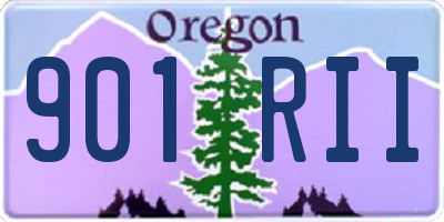 OR license plate 901RII