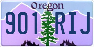 OR license plate 901RIJ