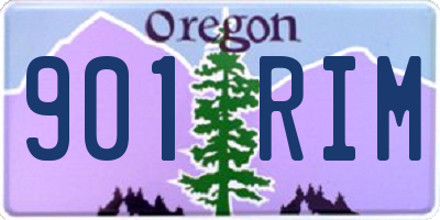 OR license plate 901RIM