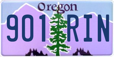 OR license plate 901RIN