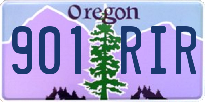 OR license plate 901RIR