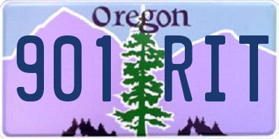 OR license plate 901RIT