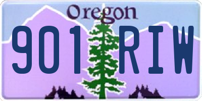 OR license plate 901RIW