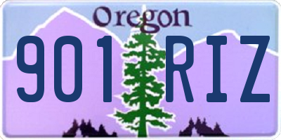 OR license plate 901RIZ