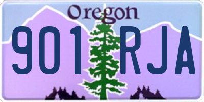 OR license plate 901RJA