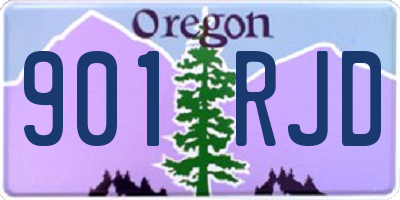 OR license plate 901RJD
