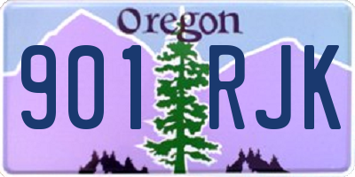 OR license plate 901RJK