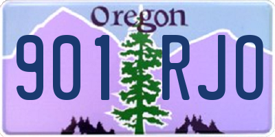 OR license plate 901RJO