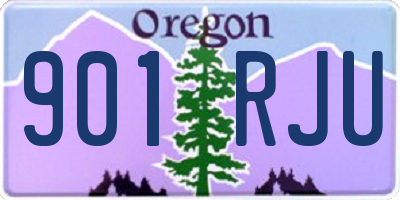 OR license plate 901RJU