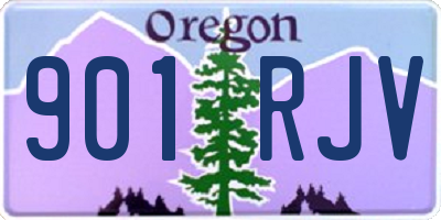 OR license plate 901RJV