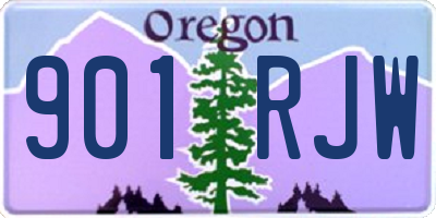 OR license plate 901RJW