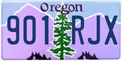 OR license plate 901RJX
