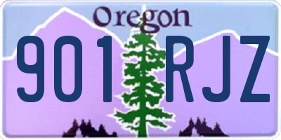 OR license plate 901RJZ