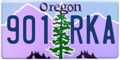OR license plate 901RKA