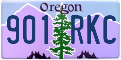OR license plate 901RKC