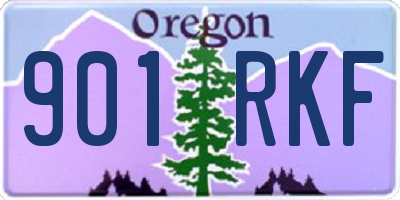 OR license plate 901RKF
