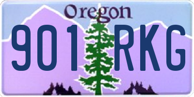 OR license plate 901RKG