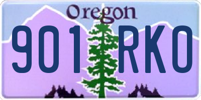 OR license plate 901RKO