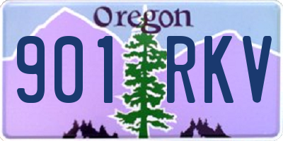 OR license plate 901RKV