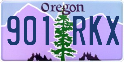 OR license plate 901RKX