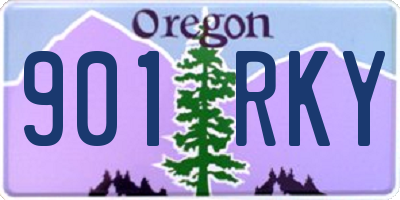 OR license plate 901RKY