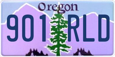 OR license plate 901RLD