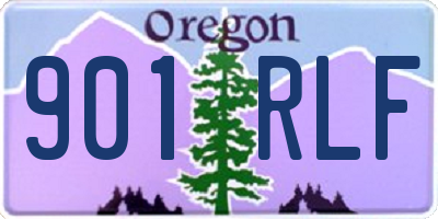 OR license plate 901RLF