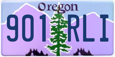 OR license plate 901RLI