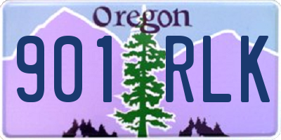OR license plate 901RLK