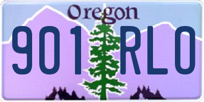 OR license plate 901RLO